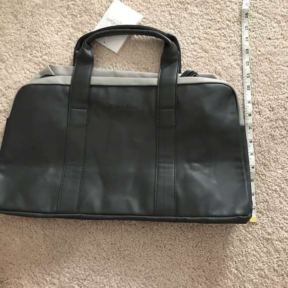 NWT Calvin Klein Two Tone Gray Duffle Bag - Picture 10 of 12